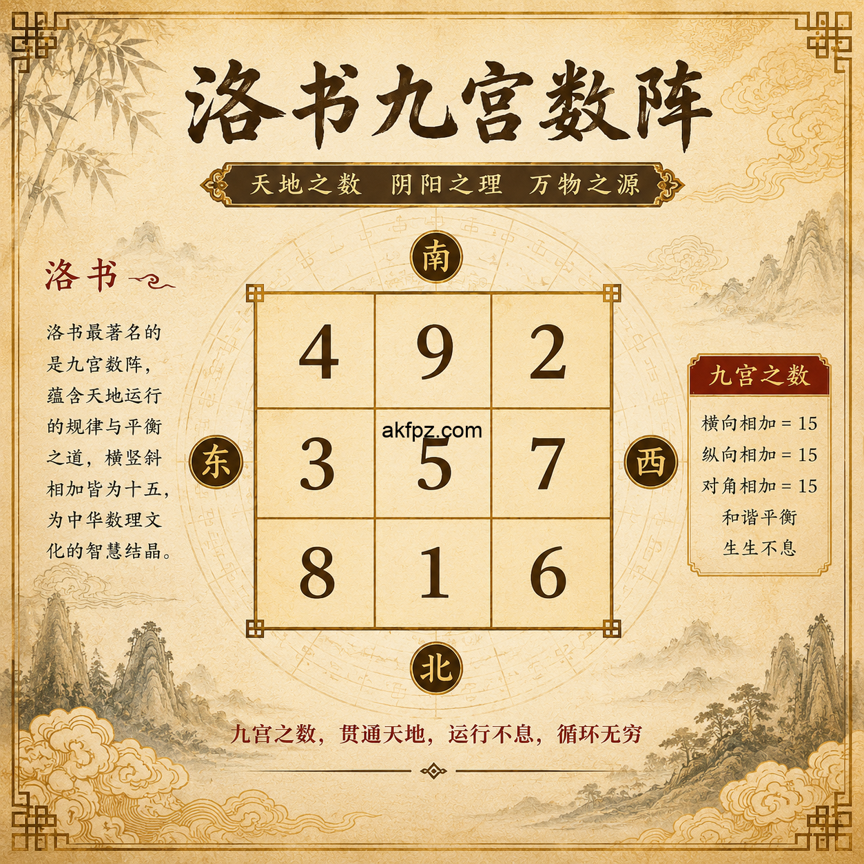 洛书九宫数
